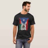 Mexiko Puerto Rico Flag Mexikanischer Puerto Rican T-Shirt (Vorne ganz)