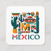 MEXIKO QUADRATISCHE VISITENKARTE (Rückseite)