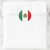 Mexiko-Qualitätsflaggenkreislauf Runder Aufkleber (Tasche)