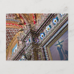 Mexiko, Queretaro. Detail im Inneren einer aufwend Postkarte