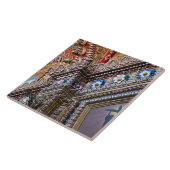 Mexiko, Queretaro. Detail in verzierten katholisch Fliese (Seite)