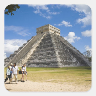 Mexiko, Quintana Roo, bei Cancun, Chichen 4 Quadratischer Aufkleber