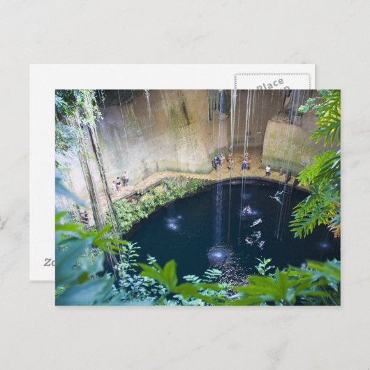 Mexiko, Quintana Roo, bei Chichen Itza, Postkarte (Vorne/Hinten)