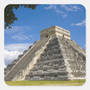 Mexiko, Quintana Roo, in der Nähe von Cancun, Chi Quadratischer Aufkleber