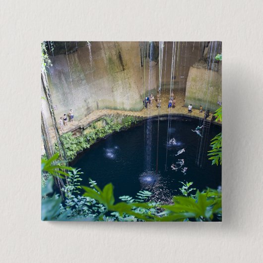 Mexiko, Quintana Roo, in der Nähe von Chichen Itza Button (Vorderseite)