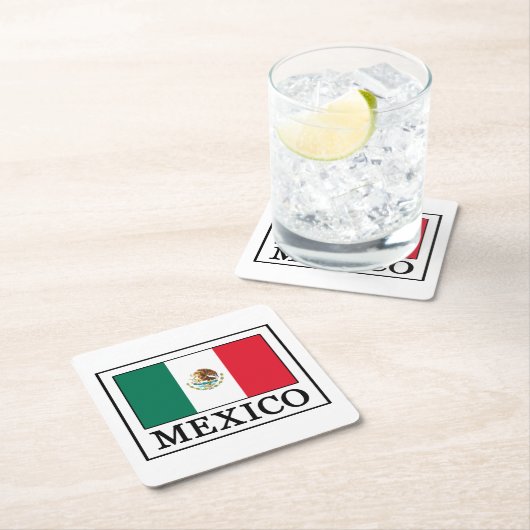 Mexiko Rechteckiger Pappuntersetzer (Vor Ort)