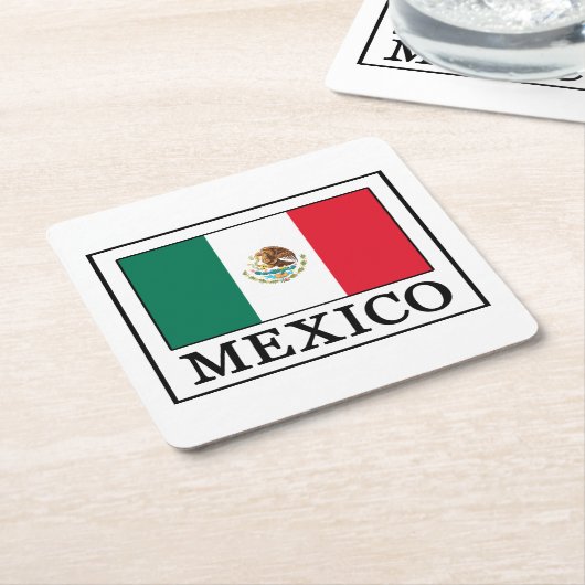 Mexiko Rechteckiger Pappuntersetzer (angewinkelt)