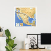 Mexiko-Referenzkarte - 1993 Poster (Heimbüro)