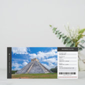Mexiko Reise Boarding Pass Reisepass Ticket (Stehend Vorderseite)