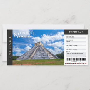 Mexiko Reise Boarding Pass Reisepass Ticket