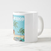 Mexiko - Reise mit dem Flugzeug Reiseplakat Jumbo-Tasse (Vorderseite Rechts)