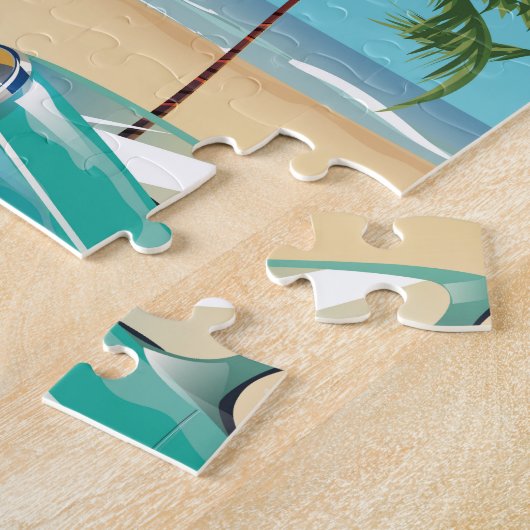 Mexiko - Reise mit dem Flugzeug Reiseplakat Puzzle (Seite)