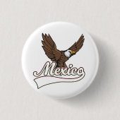 Mexiko Reiselogo Button (Vorderseite)