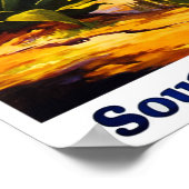 Mexiko-Reiseplakat im Retro-Stil Poster (Ecke)