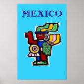 Mexiko Reiseplakat. Poster (Vorne)