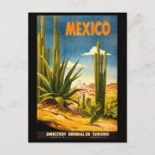 Mexiko Reiseplakat Postkarte (Vorderseite)