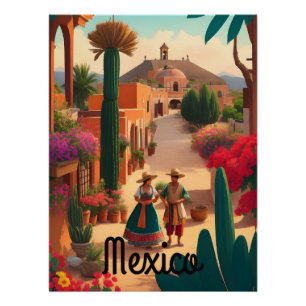 Mexiko-Reiseposter Poster