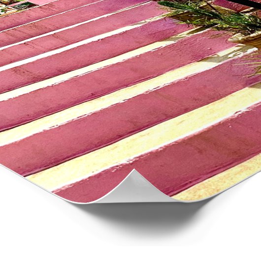 Mexiko Rosa Kapelle Poster (Ecke)