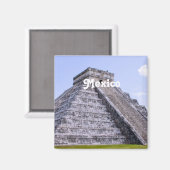 Mexiko Ruinen Magnet (Vorderseite/Rückseite)