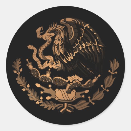 Mexiko Runder Aufkleber (Vorderseite)