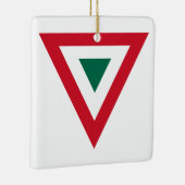 Mexiko Runningland Flaggen Symbol Armee Militär a Keramikornament (Rechts)