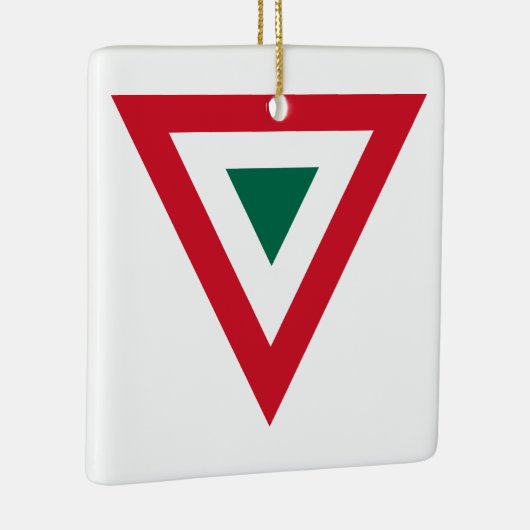 Mexiko Runningland Flaggen Symbol Armee Militär a Keramikornament (Rechts)