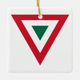 Mexiko Runningland Flaggen Symbol Armee Militär a Keramikornament