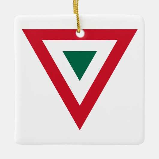 Mexiko Runningland Flaggen Symbol Armee Militär a Keramikornament (Vorderseite)