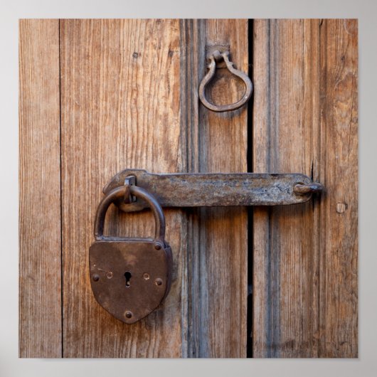 Mexiko, San Miguel De Allende. Detail einer Tür Poster (Vorne)