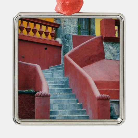 Mexiko, San Miguel de Allende, farbig Silbernes Ornament (Vorne)