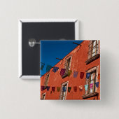 Mexiko, San Miguel de Allende. Farbige Banner Button (Vorne & Hinten)