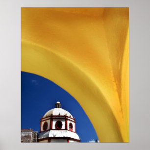 Mexiko, San Miguel de Allende. Kirche gerahmt Poster