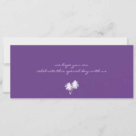 Mexiko Save the Date Boarding Pass (Rückseite)