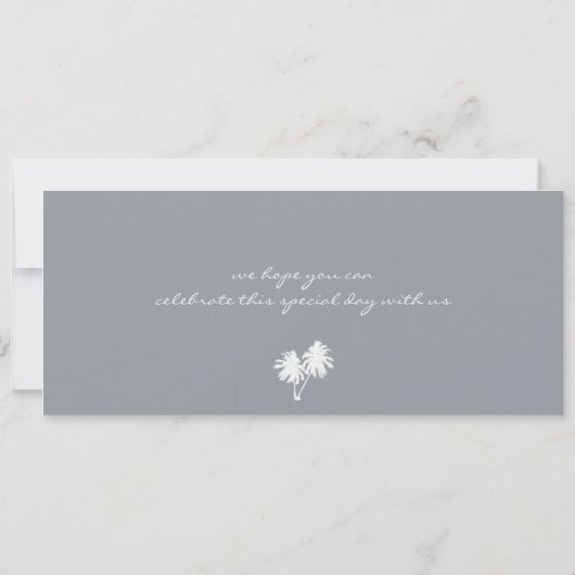 Mexiko Save the Date Boarding Pass (Rückseite)