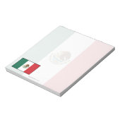 Mexiko Schlichte Flagge Notizblock (Rotiert)