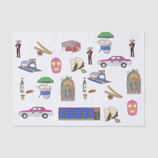 Mexiko Seidenpapier (Vorderseite)