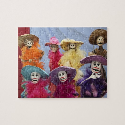 Mexiko. Skelettkatrinen, Feierlichkeiten Puzzle (Horizontal)