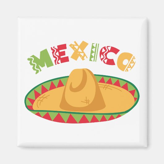 Mexiko Sombrero Magnet (Vorne)