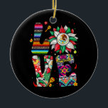 Mexiko Sonnenblumen Liebe mit mexikanischer Flagge Keramik Ornament<br><div class="desc">Mexiko Sonnenblumen Liebe mit mexikanischer Flagge Latinx Frauen Geschenke Männer. Perfektes Geschenk für Ihren Vater,  Mama,  Papa,  Männer,  Frauen,  Freunde und Familienmitglieder am Erntedank Tag,  Weihnachten,  Muttertag,  Vatertag,  4. Juli,  1776 Unabhängiger Tag,  Veteranen Tag,  Halloween,  Patrick's Day</div>