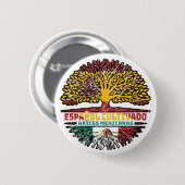 Mexiko - Spanien - Roots-Flagge Button (Vorne & Hinten)