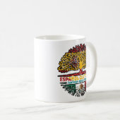 Mexiko - Spanien - Roots-Flagge Kaffeetasse (VorderseiteRechts)