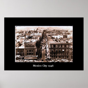 Mexiko Stadt 1946 Poster