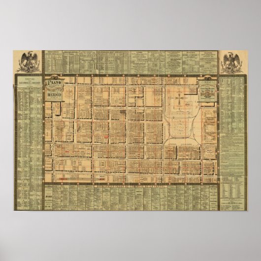 Mexiko-Stadt 3 Poster (Vorne)