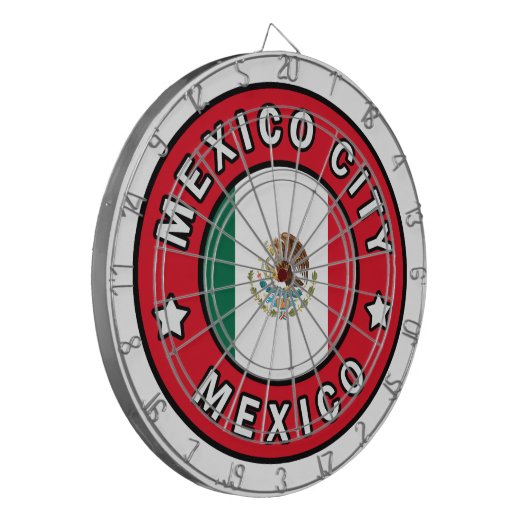 Mexiko-Stadt Dartscheibe (Vorderseite Links)