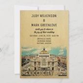 Mexiko Stadt Hochzeit Einladung Palacio Bellas Art (Vorderseite)