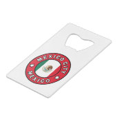 Mexiko-Stadt Kreditkartenflaschenöffner (Vorderseite Schrägansicht)