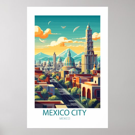 Mexiko Stadt Mexiko Berühmte Reiseziele Poster (Vorne)