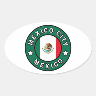 Mexiko-Stadt Ovaler Aufkleber