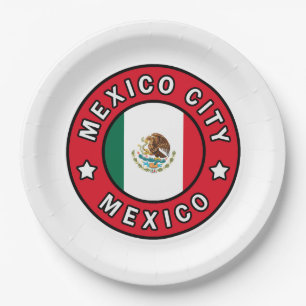 Mexiko-Stadt Pappteller