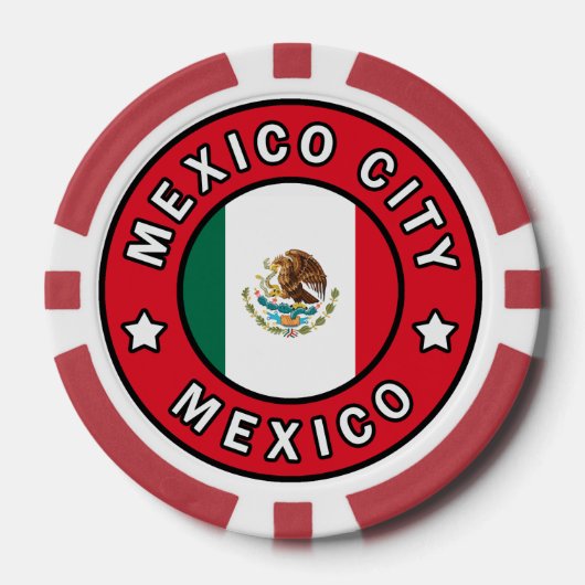 Mexiko-Stadt Pokerchips (Vorderseite)